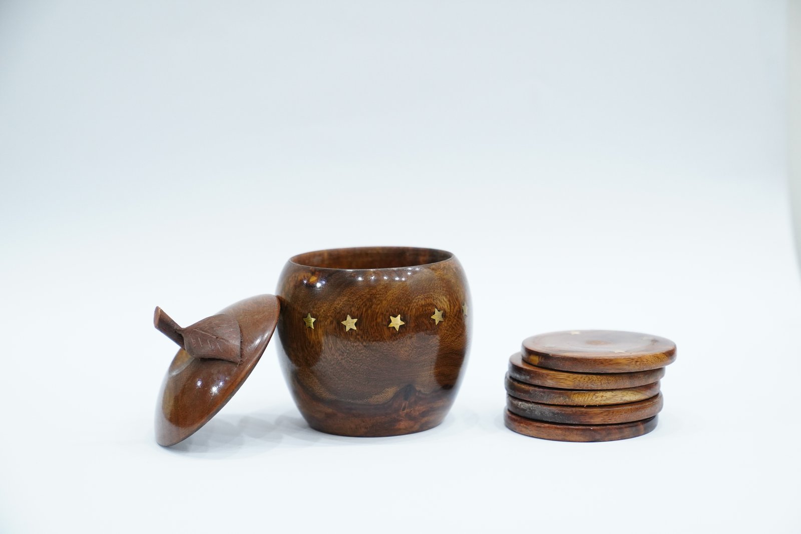 Handcrafted Wooden Sugar Pot – Elegant and Eco-Friendly