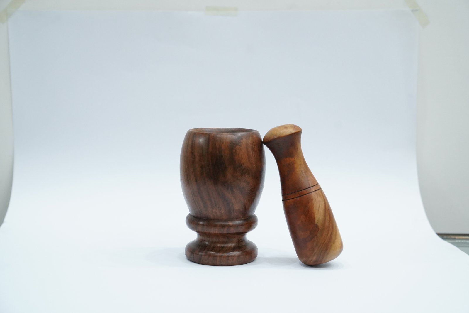 Handcrafted Wooden Mortar and Pestle – Natural Grinding Power